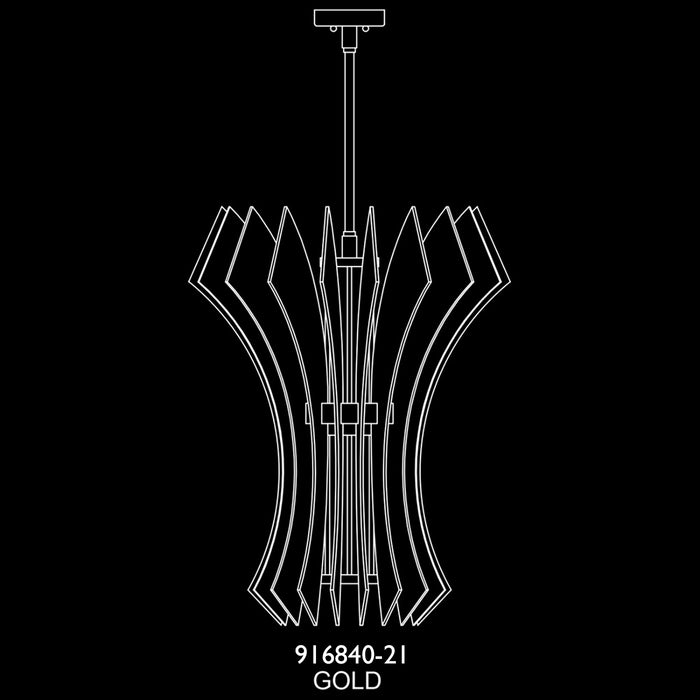 Fine Art 916840-21ST LED Pendant, Gold