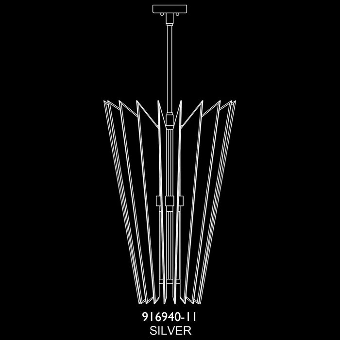 Fine Art 916940-11ST LED Pendant, Silver