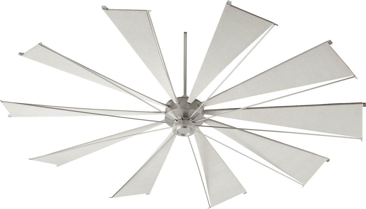 Quorum 69210-65 92" Ceiling Fan, Satin Nickel