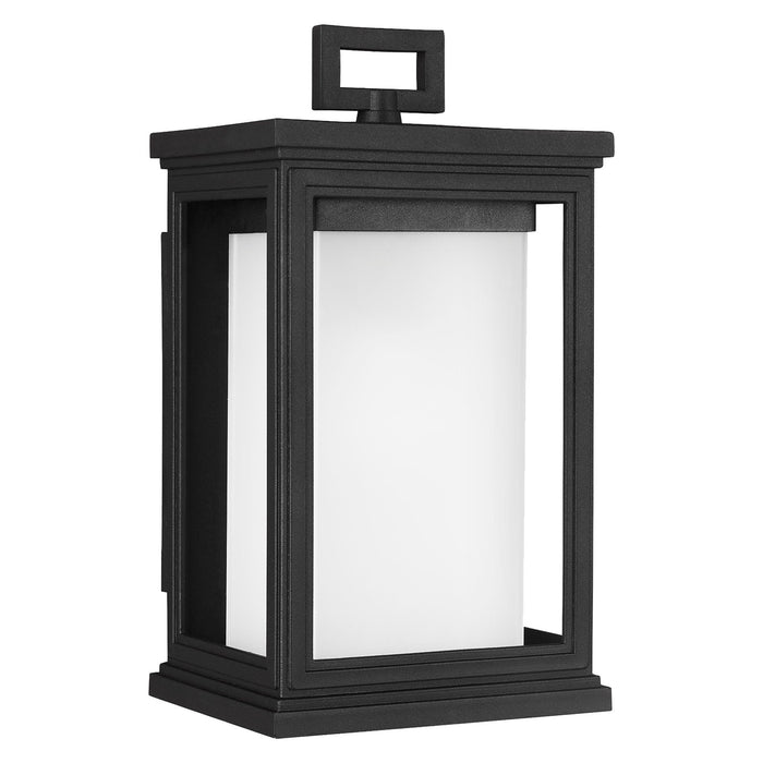 Generation Lighting OL12900TXB One Light Outdoor Wall Lantern, Textured Black