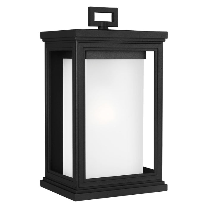 Generation Lighting OL12901TXB One Light Outdoor Wall Lantern, Textured Black