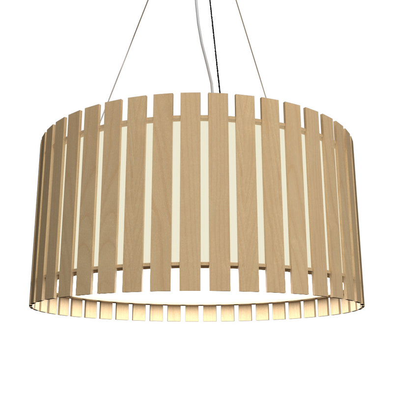 Accord Lighting 1092.34 Three Light Pendant, Maple