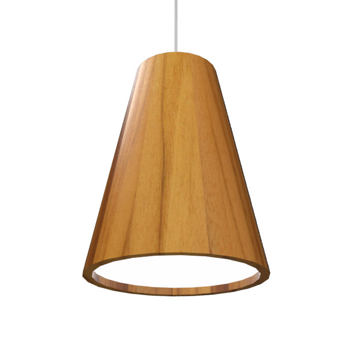 Accord Lighting 1130.12 One Light Pendant, Teak