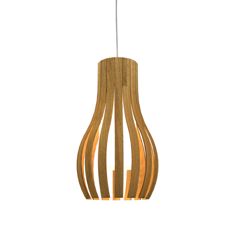 Accord Lighting 1153.09 One Light Pendant, Louro Freijo