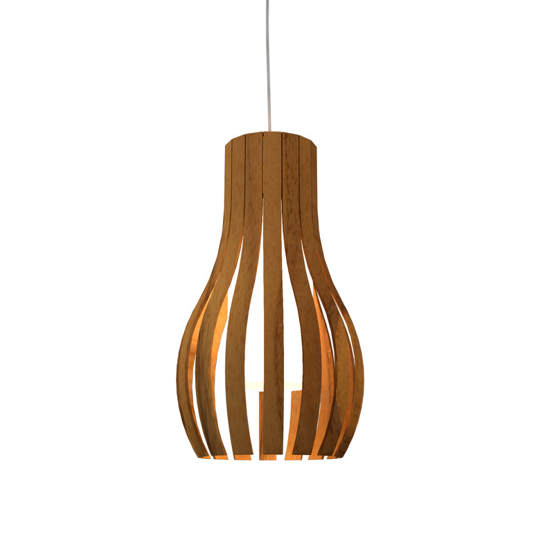 Accord Lighting 1153.12 One Light Pendant, Teak