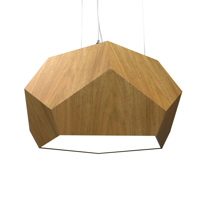 Accord Lighting 1226.09 One Light Pendant, Louro Freijo