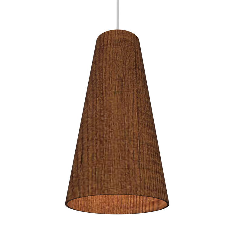 Accord Lighting 1233.06 One Light Pendant, Imbuia