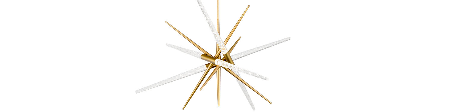 Modern Forms PD-92950-AB LED Chandelier, Aged Brass