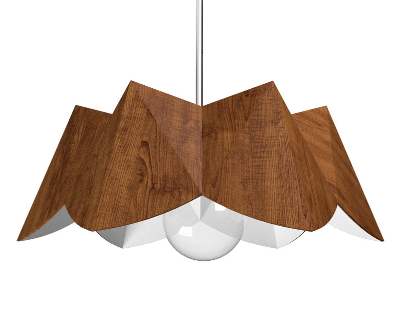 Accord Lighting 1299.06 One Light Pendant, Imbuia