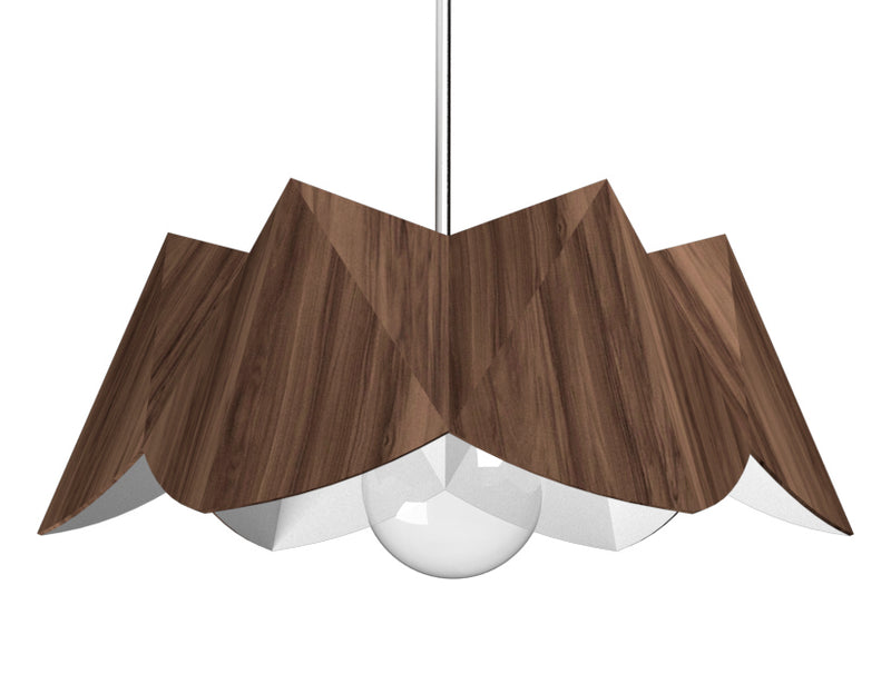 Accord Lighting 1299.18 One Light Pendant, American Walnut
