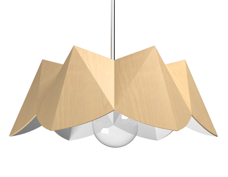 Accord Lighting 1299.34 One Light Pendant, Maple