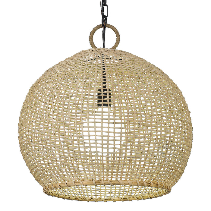 Golden 1078-L BLK-BB One Light Pendant, Matte Black