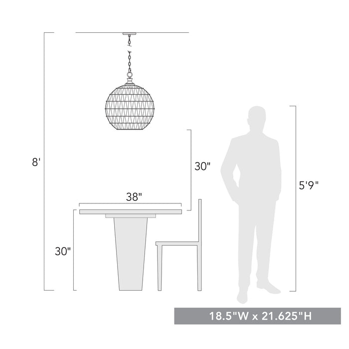 Golden 6933-3P BLK-NR Three Light Pendant, Matte Black