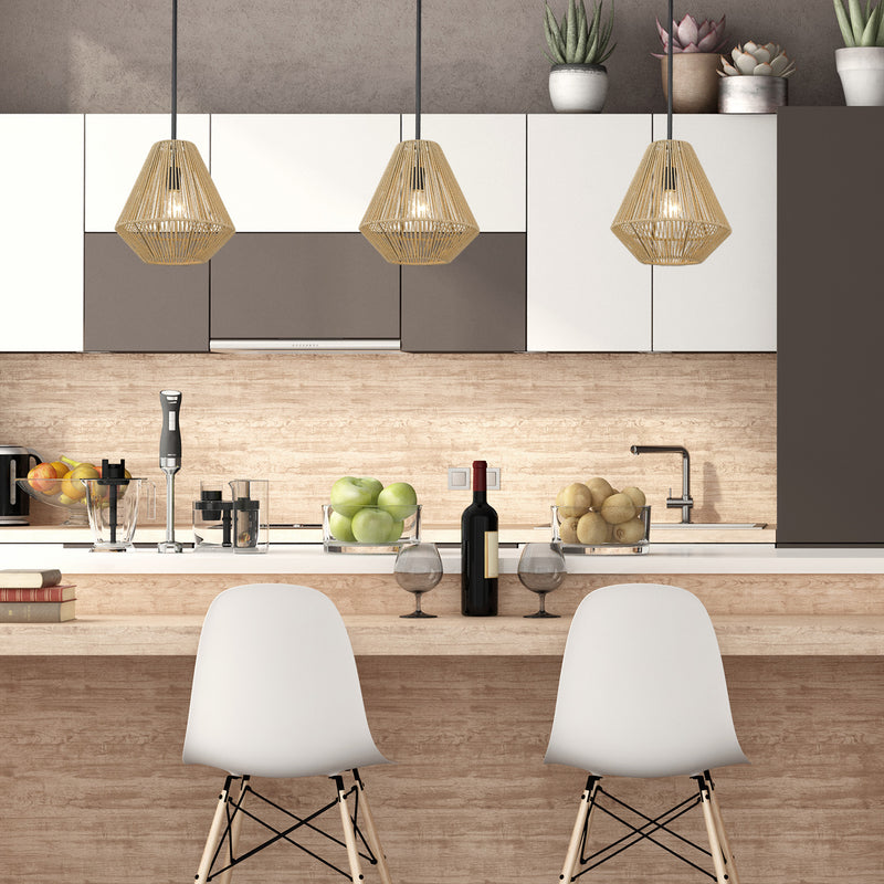 Golden 6937-M BLK-NR One Light Pendant, Matte Black