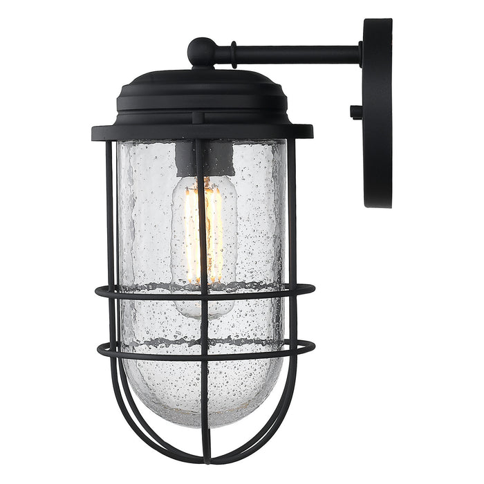 Golden 9808-OWM NB-SD One Light Outdoor Wall Sconce, Natural Black