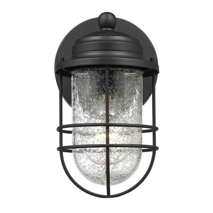 Golden 9808-OWS NB-SD One Light Outdoor Wall Sconce, Natural Black