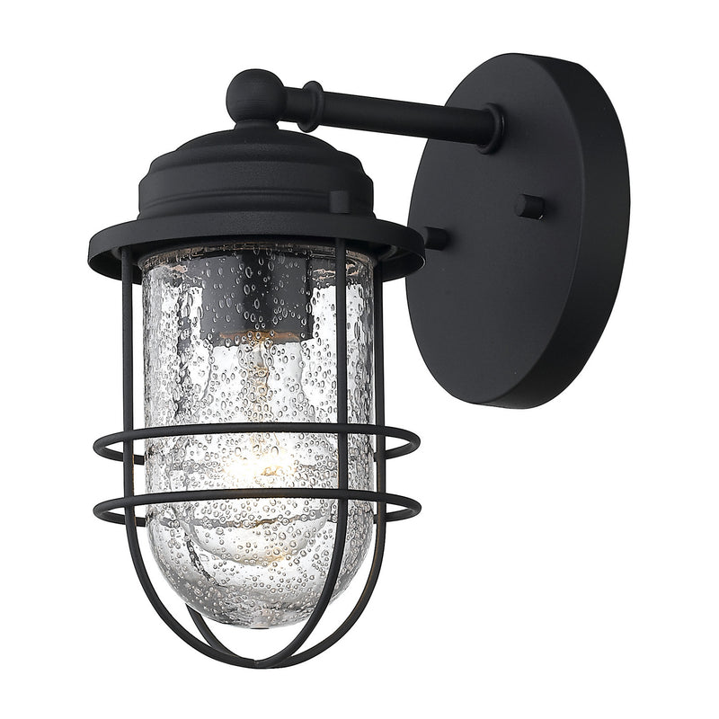 Golden 9808-OWS NB-SD One Light Outdoor Wall Sconce, Natural Black