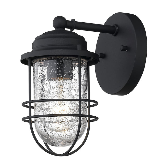 Golden 9808-OWS NB-SD One Light Outdoor Wall Sconce, Natural Black