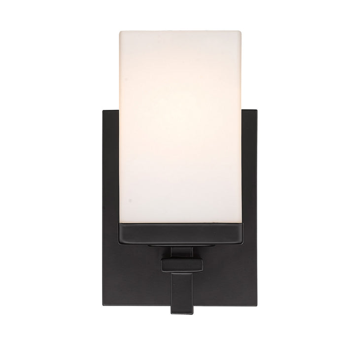Golden DDDD-BA1 BLK-OP One Light Wall Sconce, Matte Black