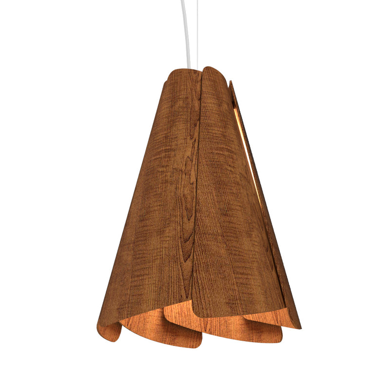Accord Lighting 1363.06 One Light Pendant, Imbuia