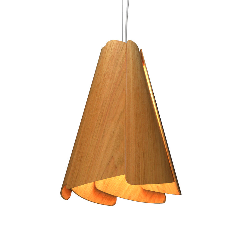 Accord Lighting 1363.09 One Light Pendant, Louro Freijo