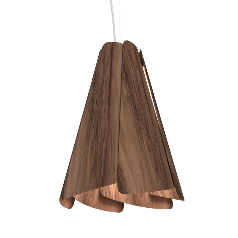 Accord Lighting 1363.18 One Light Pendant, American Walnut