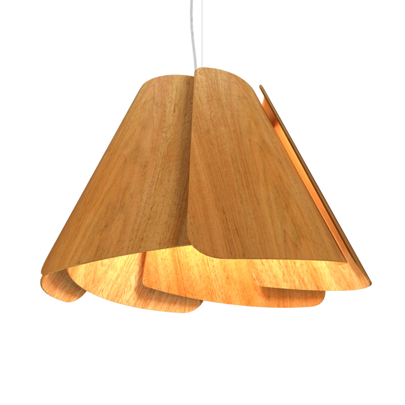 Accord Lighting 1364.09 One Light Pendant, Louro Freijo
