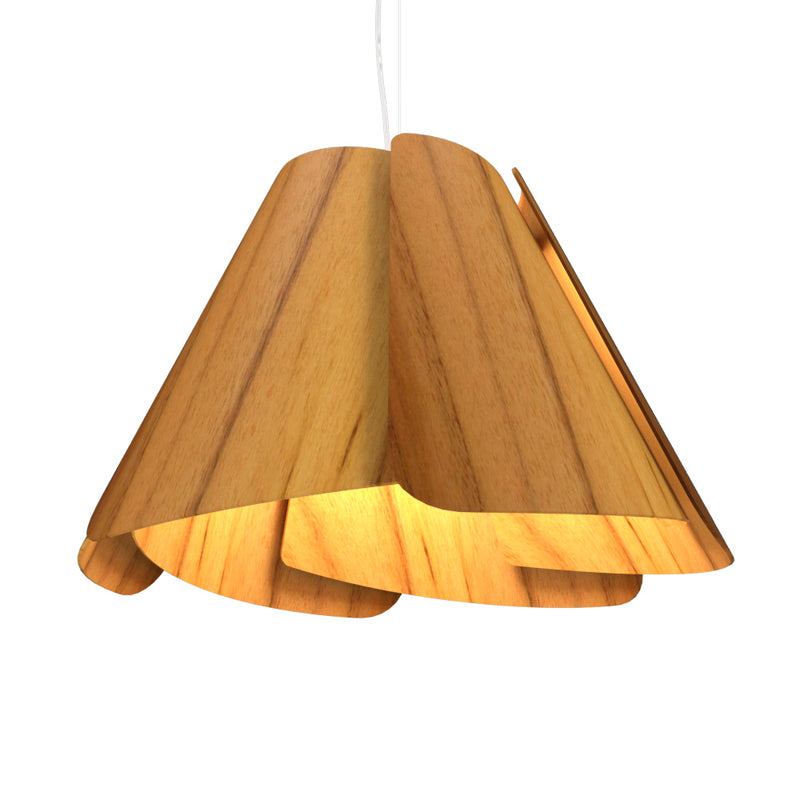 Accord Lighting 1364.12 One Light Pendant, Teak