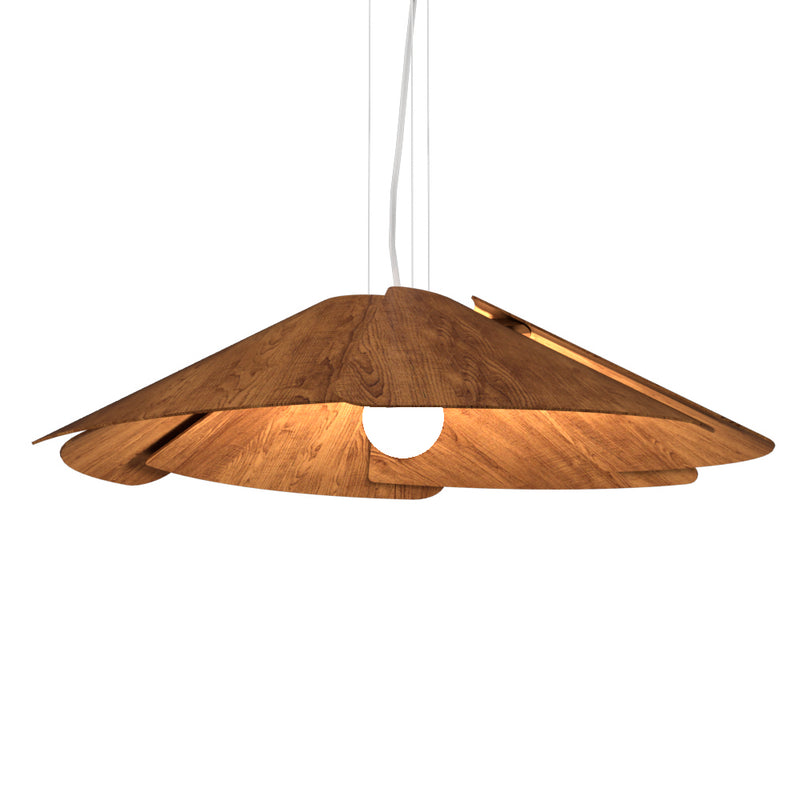Accord Lighting 1365.06 One Light Pendant, Imbuia