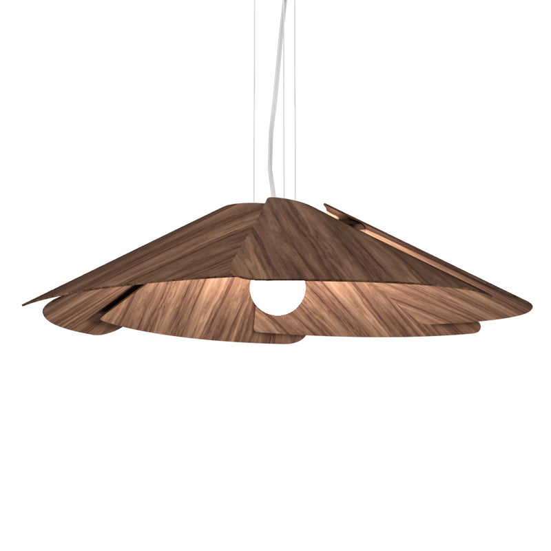 Accord Lighting 1365.18 One Light Pendant, American Walnut