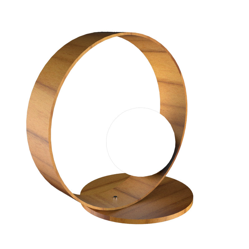 Accord Lighting 141.12 One Light Table Lamp, Teak