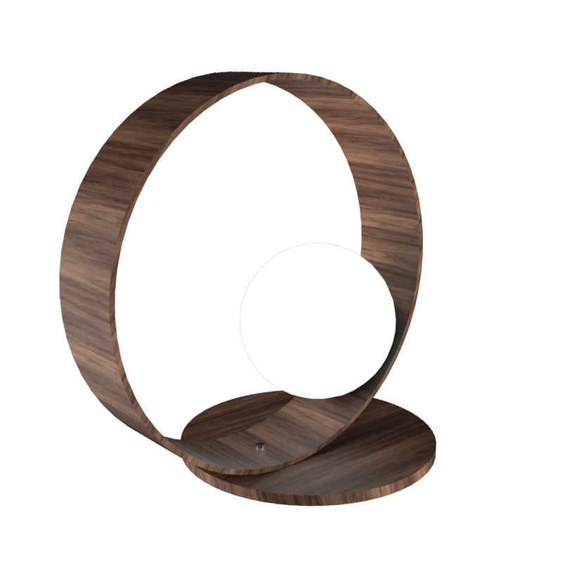 Accord Lighting 141.18 One Light Table Lamp, American Walnut
