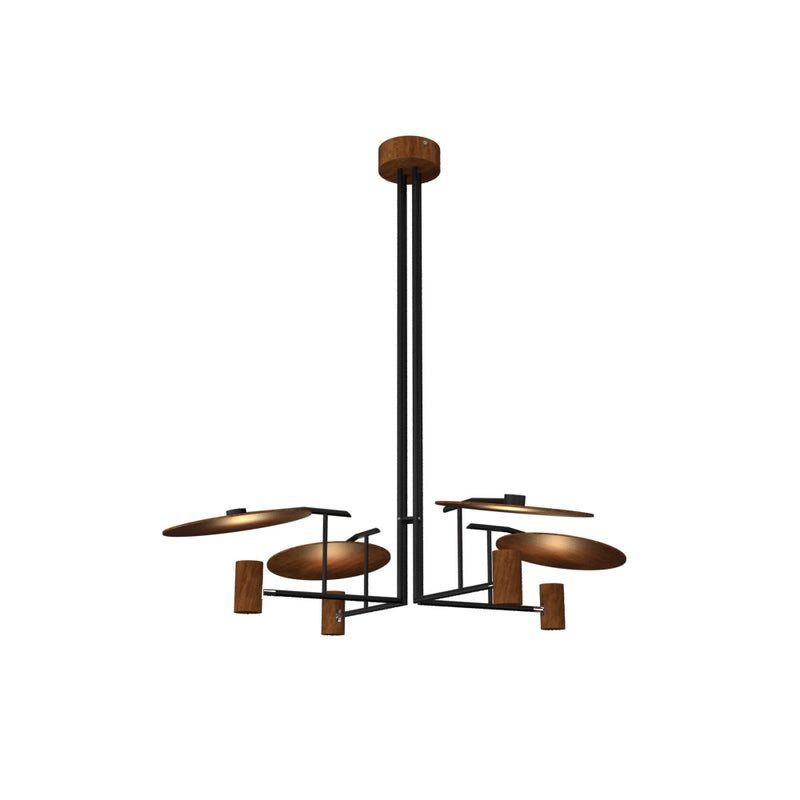 Accord Lighting 1419.06 Four Light Pendant, Imbuia
