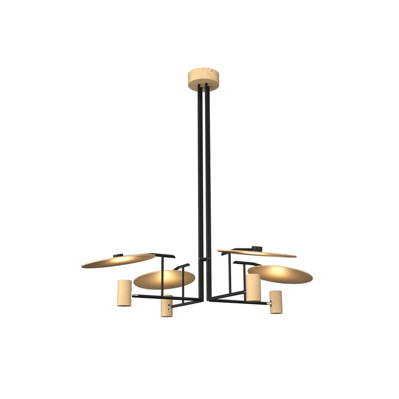 Accord Lighting 1419.34 Four Light Pendant, Maple