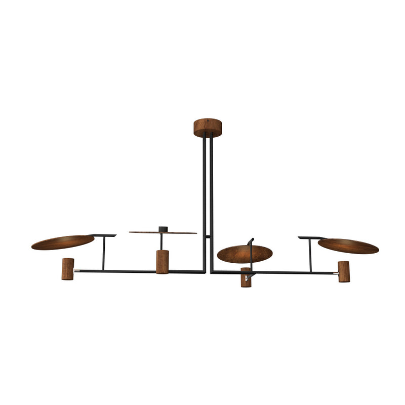 Accord Lighting 1420.06 Four Light Pendant, Imbuia