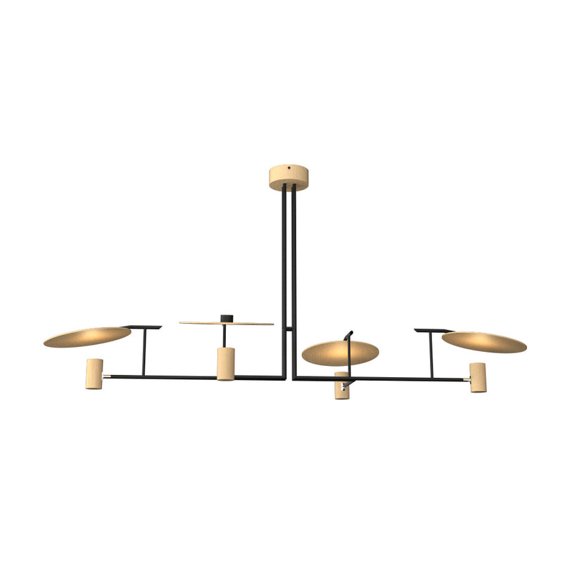 Accord Lighting 1420.34 Four Light Pendant, Maple