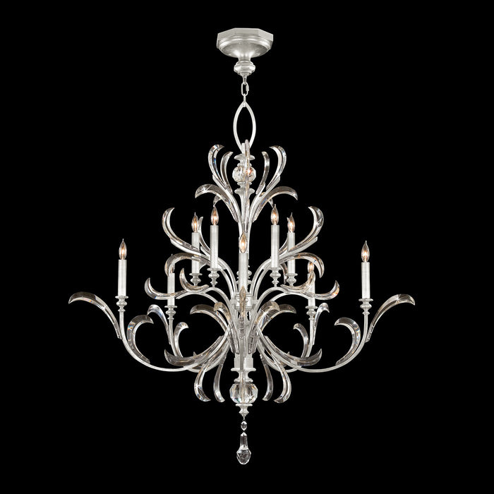 Fine Art 701340-SF4 Ten Light Chandelier, Silver