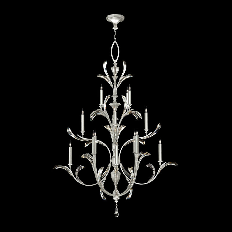 Fine Art 702040-SF4 16 Light Chandelier, Silver