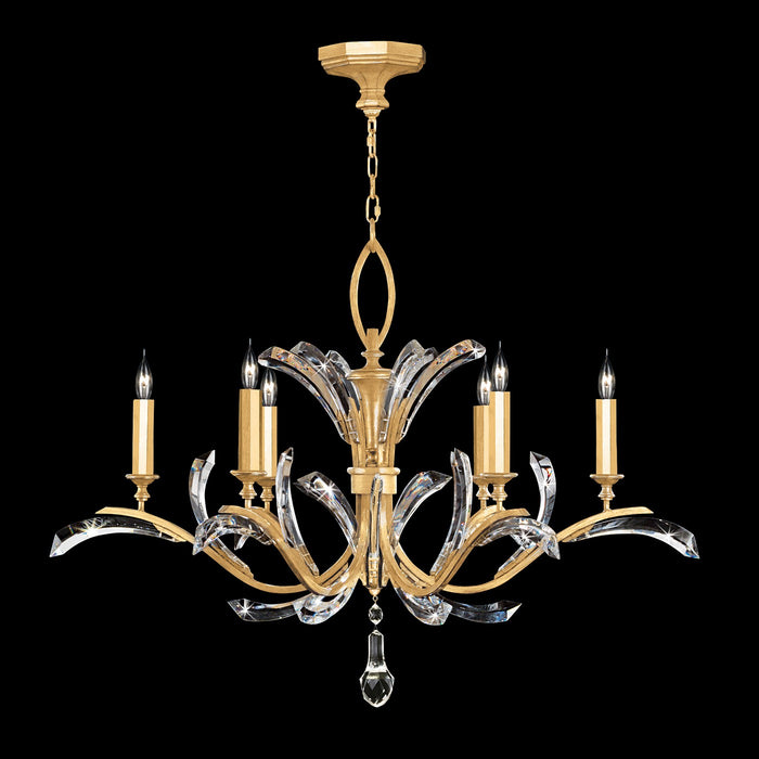 Fine Art 702440-SF3 Six Light Chandelier, Gold