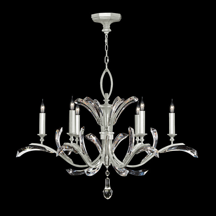 Fine Art 702440-SF4 Six Light Chandelier, Silver