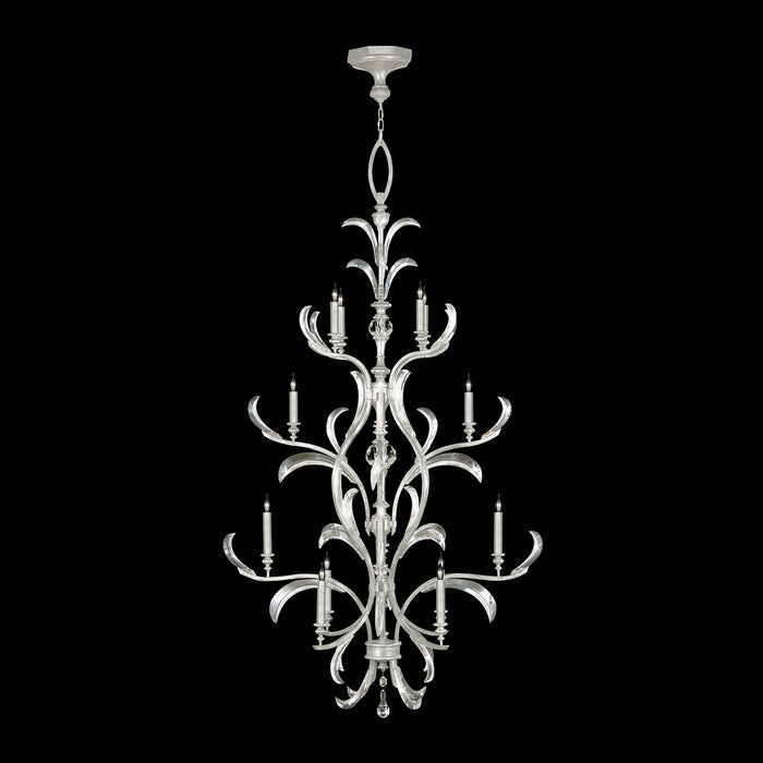 Fine Art 704040-SF4 16 Light Chandelier, Silver