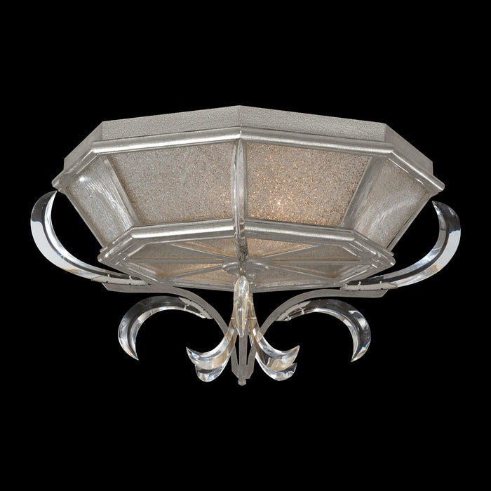 Fine Art 704240-SF4 Two Light Flush Mount, Silver