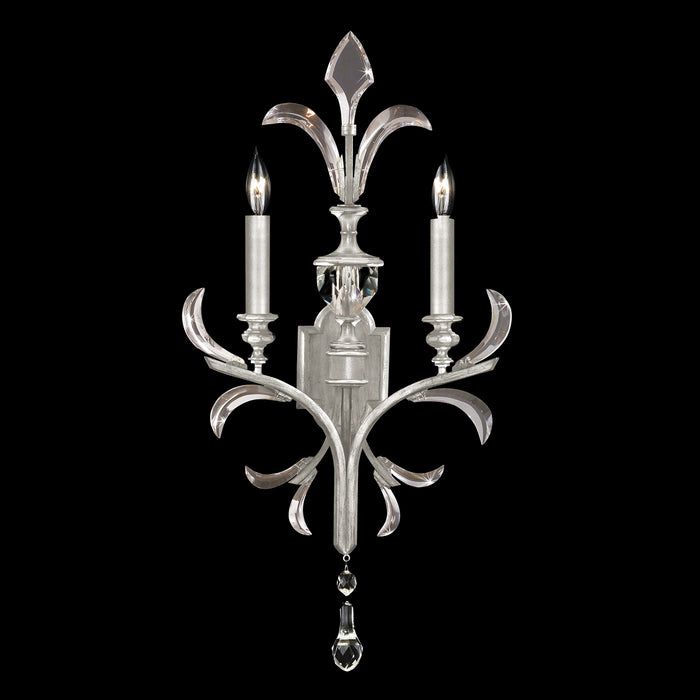 Fine Art 704850-SF4 Two Light Wall Sconce, Silver