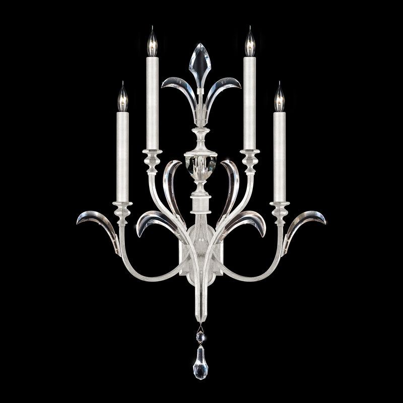 Fine Art 738650-SF4 Four Light Wall Sconce, Silver