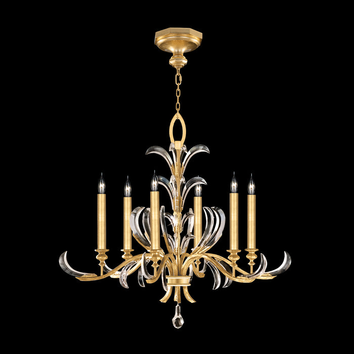 Fine Art 739140-SF3 Six Light Chandelier, Gold