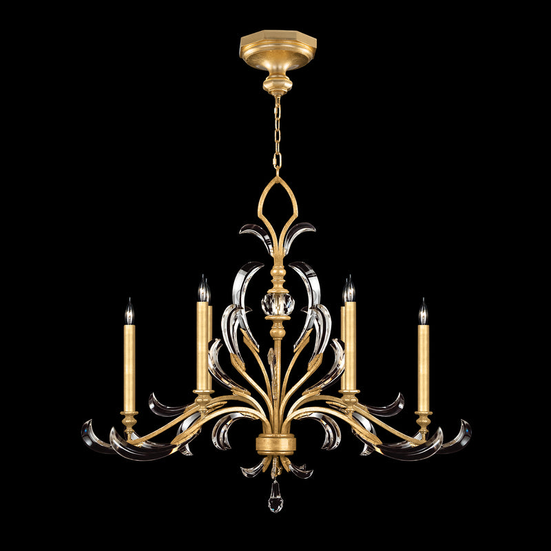 Fine Art 739240-SF3 Six Light Chandelier, Gold