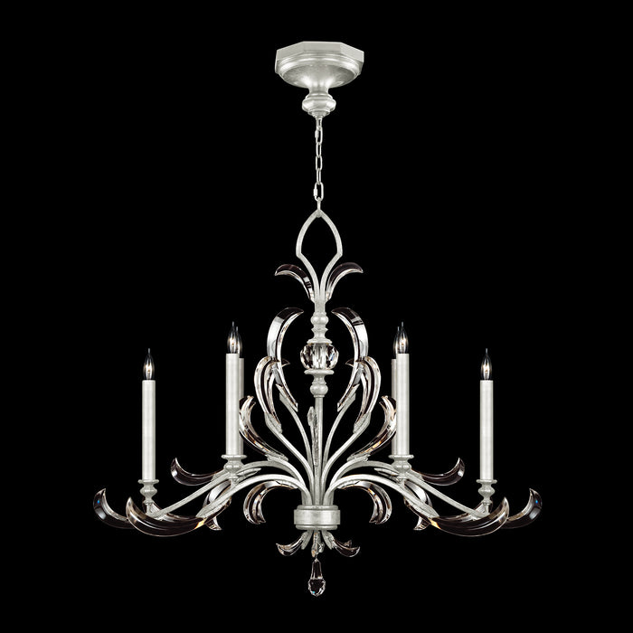 Fine Art 739240-SF4 Six Light Chandelier, Silver