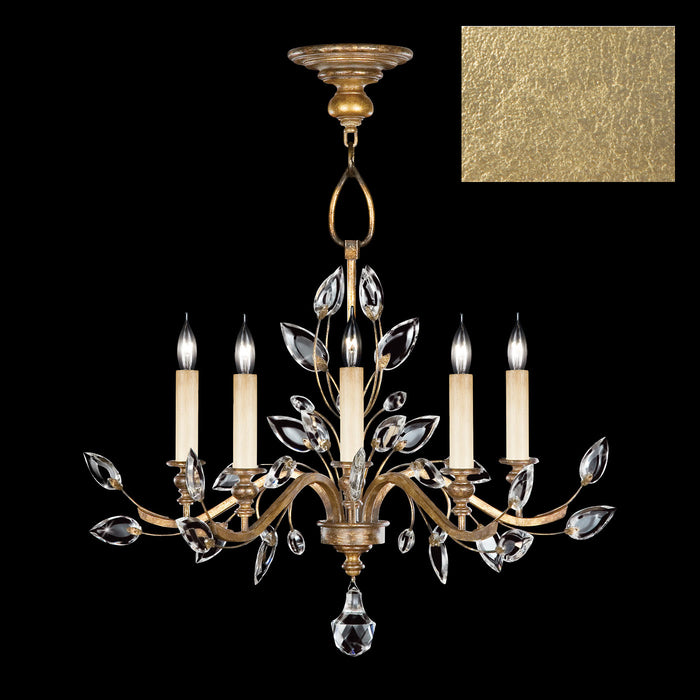 Fine Art 753040-SF3 Five Light Chandelier, Gold