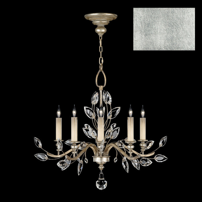 Fine Art 753040-SF4 Five Light Chandelier, Silver