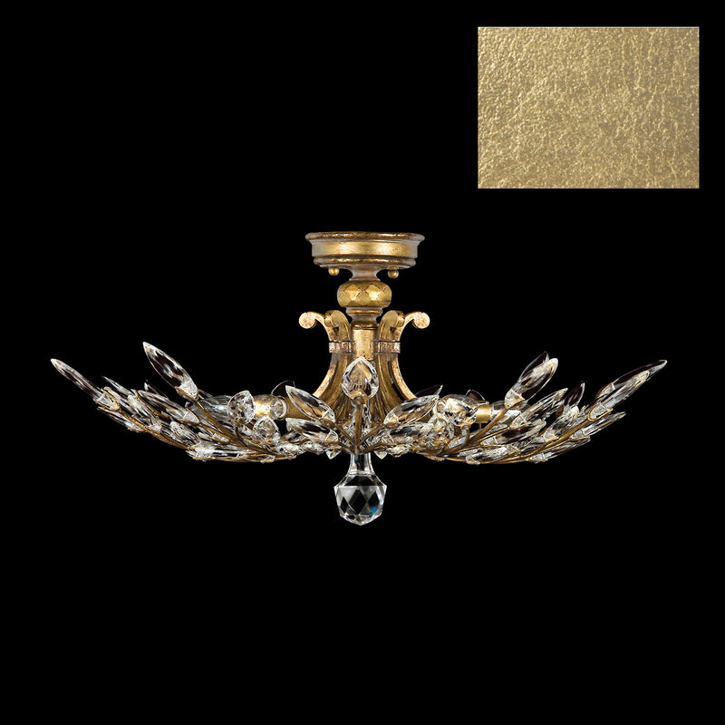 Fine Art 753440-SF3 Five Light Semi-Flush Mount, Gold